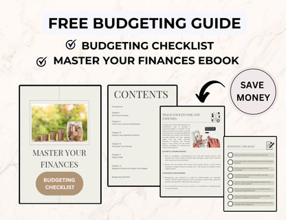 MRR PLR Resell Ultimate Monthly Budget Planner -  Personal or Commercial Use