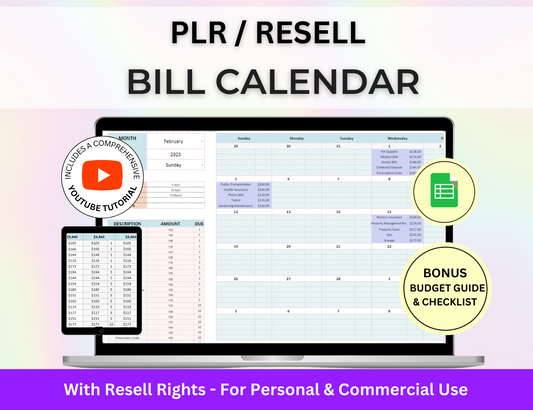 resell spreadsheets, resell spreadsheet, PLR spreadsheet, plr google sheets, plr google sheet, payment calendar, 