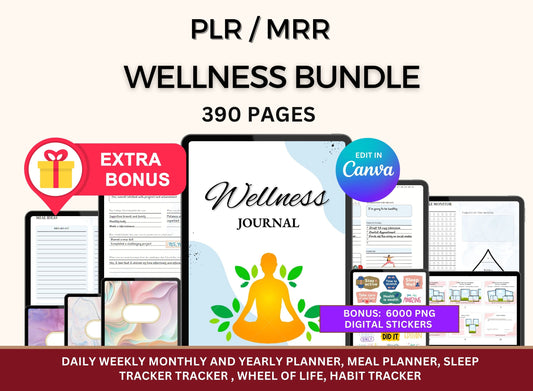 MRR Master Resell Rights PLR Resell Digital Wellness Planner